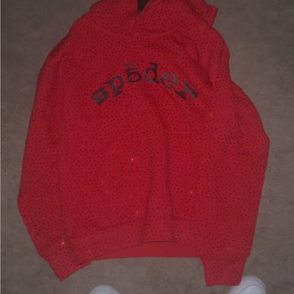 Spyder Red Hoodie with Black Logo